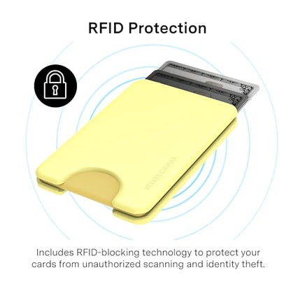 VELVET CAVIAR compatible with MagSafe Wallet 2.0 | Magnetic Card Holder Wallet for iPhone 17/16/15/14/13/12 or Phone Cases compatible with MagSafe | Butter Yellow - color: Buttery Yellow
