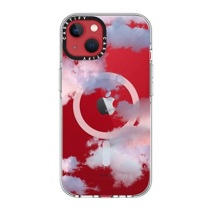 CASETiFY for iPhone 13 Case - Impact Clear Compatible with MagSafe | Not Yellowing | 6.6 ft. 3x Military Grade Drop Protection | Clouds | Clear - color: Clouds, size: Iphone 13 (6.1")
