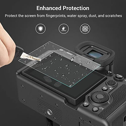 SMALLRIG Screen Protector for Sony Alpha 7CR / Alpha 7C II/Alpha 6700 / ZV-E1 / Alpha 7 IV, 0.4mm Ultra-Thin Tempered Glass (4-Pack) - 3750B