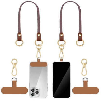Hovmwey Stretchy Phone Lanyard Tether, 2 Pack Phone Leash Anti-theft Phone Strap for Anti-drop Outdoor Hiking Cycling Climbing Universal for Most Cell Phones, Smoky Violet - color: Smkoy Violet