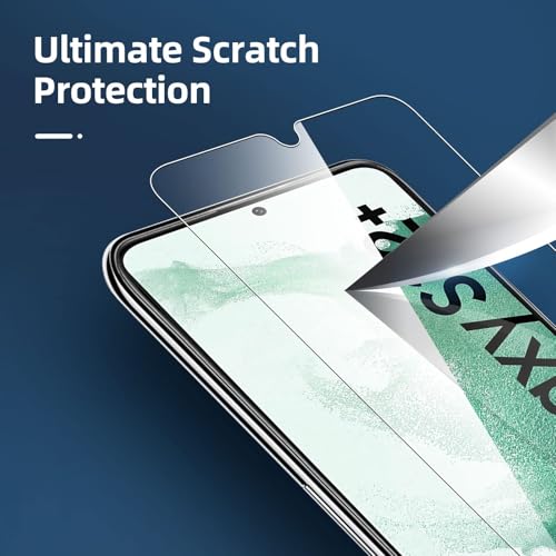 NEW'C for Samsung Galaxy S22+ (S22 Plus) Screen Protector Tempered Glass - size: S22+ 6.6 inches