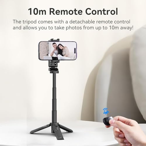 ULANZI JJ02 Selfie Stick Tripod, Portable Pocket Size Phone Tripod Holder - color: Matte