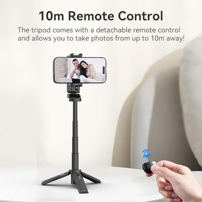 ULANZI JJ02 Selfie Stick Tripod, Portable Pocket Size Phone Tripod Holder - color: Matte