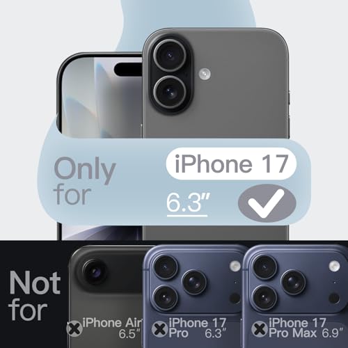 JETech Silicone Case for iPhone 17, Black | Silky Soft Touch, Shockproof Protection, Scratch Resistant, Microfiber Lining - color: Black, size: iPhone 17