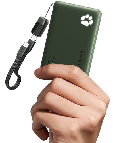 INIU 10000mAh 45W Fast Charging Portable Charger, Smaller Travel Power Bank - color: Green