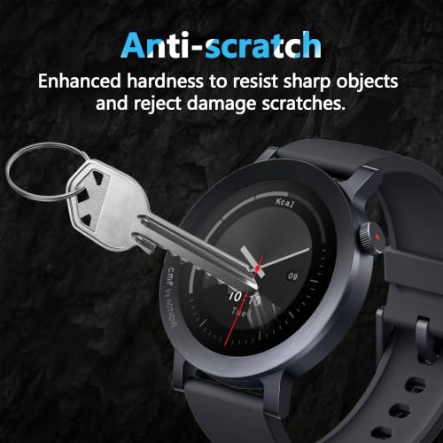 3 Pack Screen Protector for Nothing CMF Watch 3 Pro, 9H Tempered Glass, HD Clear, Bubble-Free, Scratch Resistant, Case Friendly, Easy Install - size: for Nothing CMF Watch 3 Pro