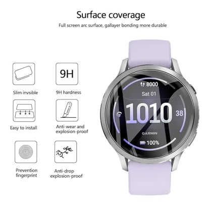 Anoowkoa 4 Pack Compatible with Garmin Venu 4/Gamin Venu 3S(41mm) Screen Protectors [Non-Glass] Premium Soft Film Full Coverage.High Definition.Scratch-resistant.drop-proof,Easy to install - color: Garmin Venu 4 41mm
