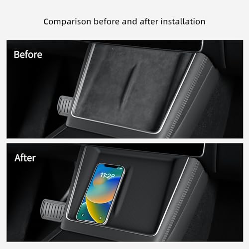 LUCKEASY Center Console Protective Mat for Tesla Model Y Juniper 2025 2026 - size: Classic Style - Model Y Juniper 2025 2026