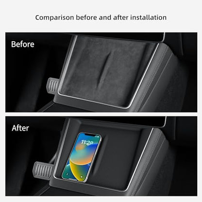 LUCKEASY Center Console Protective Mat for Tesla Model Y Juniper 2025 2026 - size: Classic Style - Model Y Juniper 2025 2026
