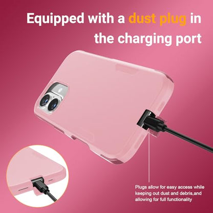 jaroco Magnetic for iPhone 16 Case Heavy Duty Rugged Dual-Layer Pink - color: Pink, size: iPhone 16