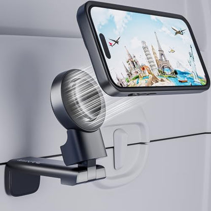 MiiKARE Upgraded Magnetic Airplane Phone Holder Mount for Magsafe, Black - color: Black