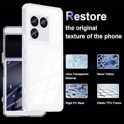 Case for Sony Xperia 1 VIII, Military Grade Drop Protection Phone Case, Yellowing Resistant, Anti-Scratch Hard PC Back, Shockproof Hard Ultra-Thin Protective Cover, Clear - size: Sony Xperia 1 VIII
