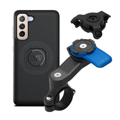 Quad Lock Moto Handlebar Kit with Dampener and MAG Case for Galaxy S21 - size: Galaxy S21
