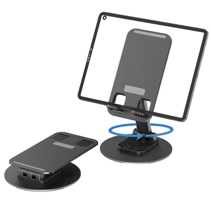 360° Rotating Cell Phone Stand for Desk - size: K39B-Black