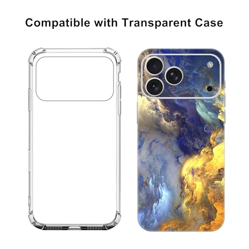 Skin Wrap Compatible with 13/14/15/16/17 Pro Max (Gold, 17 Pro Max) - color: Gold, size: 17 Pro Max