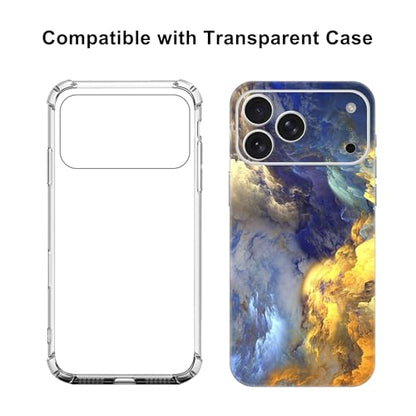 Skin Wrap Compatible with 13/14/15/16/17 Pro Max (Gold, 17 Pro Max) - color: Gold, size: 17 Pro Max