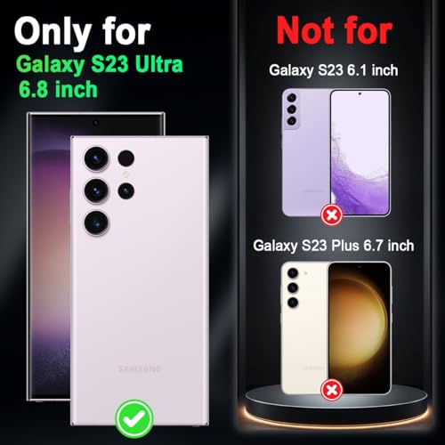 Miqala Compatible with Galaxy S23 Ultra 5G Case,Glow in The Dark Three Layer Heavy Duty Shockproof Protection Hard Plastic Bumper+Soft Silicone Case for Samsung Galaxy S23 Ultra,Dark - color: Dark Butterfly, size: Samsung Galaxy S23 Ultra,6.8 inch
