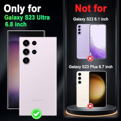 Miqala Compatible with Galaxy S23 Ultra 5G Case,Glow in The Dark Three Layer Heavy Duty Shockproof Protection Hard Plastic Bumper+Soft Silicone Case for Samsung Galaxy S23 Ultra,Dark - color: Dark Butterfly, size: Samsung Galaxy S23 Ultra,6.8 inch
