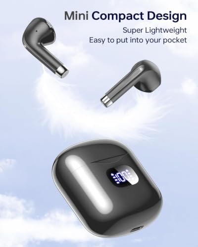 KTGEE Wireless Earbuds Bluetooth 5.3 Ear Buds Headphones, 40Hrs Playback - color: Obsidian