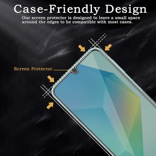 Privacy Screen Protector for Samsung Galaxy A16, Shatterproof Tempered Glass Accessories, Anti Spy Tempered Glass Film, Case Friendly Ultra Resistant 9H Hardness Anti-Glare HD Black -3 Pack