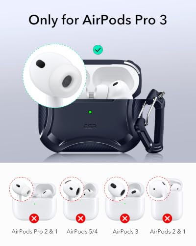 ESR for AirPods Pro 3 Case (2025), Magnetic Lid, Navy Blue - color: Navy Blue, size: AirPods Pro 3 Case