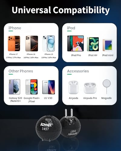USB C Charger Block, Dual Port 20W Fast Charging Wall Charger Creative Ball Power Adapter for iPhone 17/17 Air/17 Pro/17 Pro Max/16/16 Pro/16 Pro Max/16 Plus/15/14/13/12, Galaxy, iPad, Airpods, More - color: Black