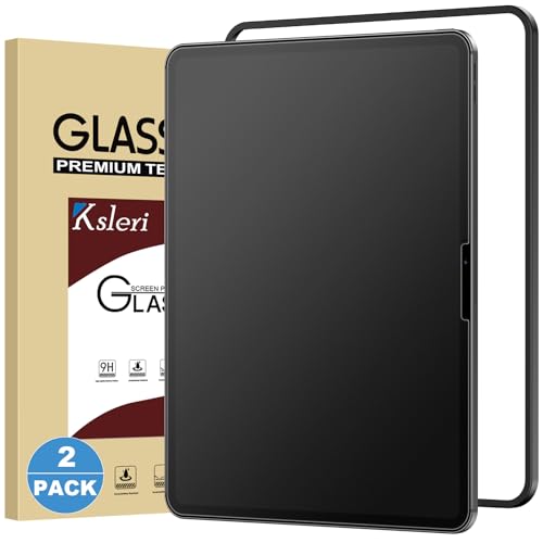 2 Pack for iPad Pro 11 Inch M5 2025 & M4 2024 Matte Glass Screen Protector (Not Privacy) Anti Glare Anti Fingerprint Tempered Glass with Alignment Frame, Face ID & Apple Pencil Compatible - size: Pro 11" (M5 2025/ M4 2024)