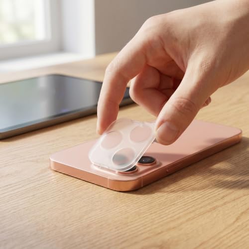 Lurrose Phone Camera Lens Protector, Scratch-Resistant Camera Protection Cover, Phone Safety Cover, Mobile Lens Protector, Compatible with IPhone17/17ProMax