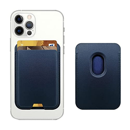 iLodn Magnetic Wallet Compatible with MagSafe for iPhone 17 16 15 14 13 12 Pro Max Air Plus Model, Mag 3 Safe Card Holder Stick on Accessories for Cell Phone & Case, Cyaneous - color: Cyaneous