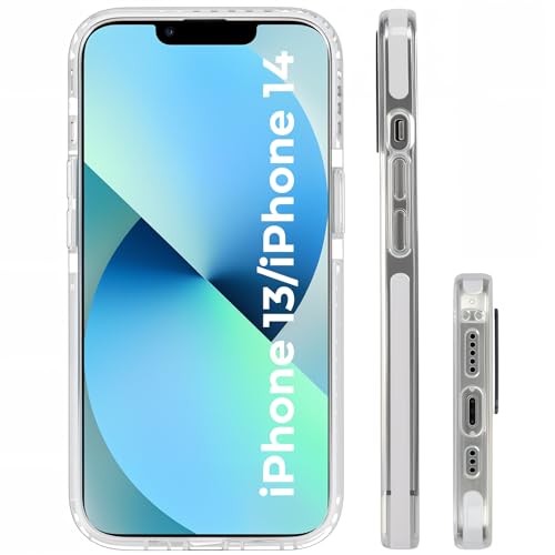 Dumkery Cute White Flowers Case Compatible with iPhone 13 Case, Clear Floral iPhone 14 Case with Aesthetic Pattern, Soft TPU Full Body Protection Shockproof Slim Cases Cover for Girls Women - size: iPhone 13/iPhone 14
