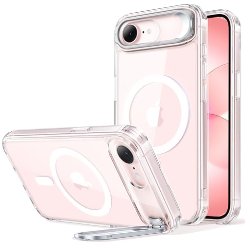 ESR for iPhone 17e Case & iPhone 16e Case with Stash Stand, Compatible with MagSafe, Military-Grade Drop Protection Magnetic Phone Case for iPhone 17e/iPhone 16e, Scratch-Resistant Back Cover,Clear - color: Clear, size: iPhone 17e/16e 6.1inch