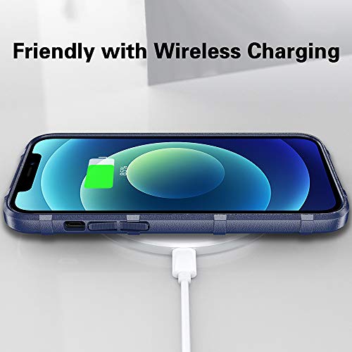 Rugged Shield TPU Thick Solid Armor Tactical Protective Case Compatible with iPhone 12 Mini (5.4 inches) - Navy Blue - color: Navy Blue, size: iPhone 12 mini