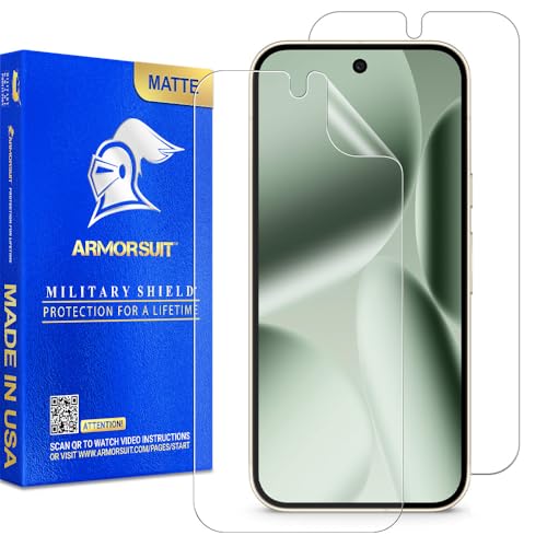ArmorSuit 2 Pack Paper-Feel Texture Screen Protector for Google Pixel 10, Pixel 10 Pro, Pixel 9, Pixel 9 Pro – Case Friendly, Fingerprint Unlock Supported, MilitaryShield Matte Film - Made in the USA