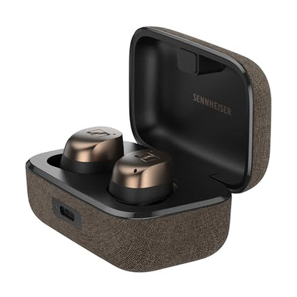 Sennheiser Momentum True Wireless 4 Smart Earbuds with Bluetooth 5.4, Crystal-Clear Sound, Comfortable Design, 30-Hour Battery Life, Adaptive ANC, LE Audio and Auracast - Black Copper - color: Black