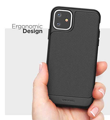 Encased iPhone 11 Belt Clip Case (Thin Armor) Slim Grip Cover with Holster - Black - size: iPhone 11