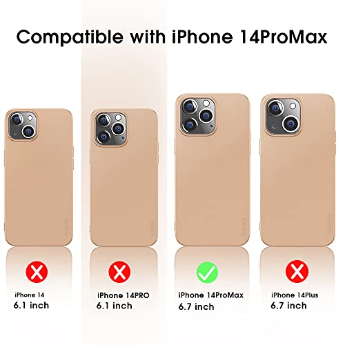 X-level Compatible iPhone 14 Pro max Case Slim Fit Ultra-Thin [Guardian Series] Soft TPU Matte Finish Coating Phone Cases Lightweight Anti-Scratch Back Cover Grip 6.7" (2022)-Gold - color: Gold, size: iPhone 14 Pro Max