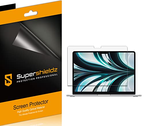 Supershieldz (3 Pack) Anti-Glare (Matte) Screen Protector Designed for New MacBook Air 13.6 inch (M5/M4/M3/M2 Chip, 2022-2026)