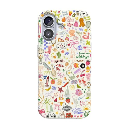 Casely iPhone 17 Case | All the Fun Things | Fun on Weekdays | Compatible with MagSafe | Classic Ultra Slim Design - color: All the Fun Things | Fun on Weekdays
