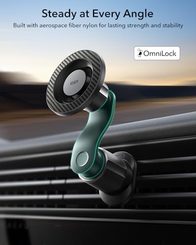 ESR OmniLock for MagSafe Car Mount for iPhone 18 Pro/Duo/17-12,Samsung