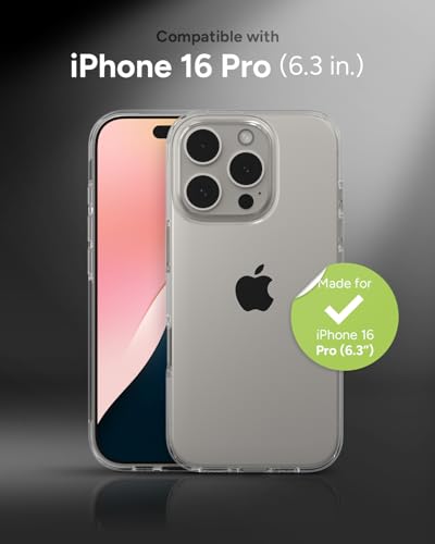 ZAGG Crystal Palace Lite Case for iPhone 16 Pro - Ultra-Slim, Ultimate Drop Protection with Graphene Reinforcement, Anti-Yellowing Technology, Wireless Charging Compatible, Recycled Materials, Clear - size: iPhone 16 Pro, style: Without Magsafe