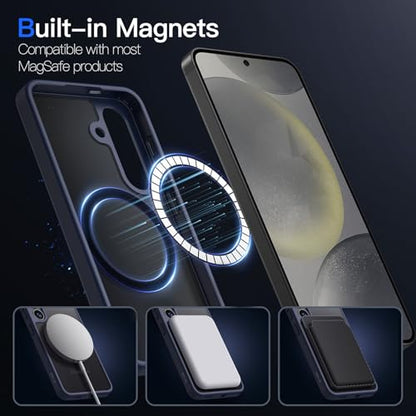 JETech Magnetic Case for Samsung Galaxy S24, Deep Blue - color: Deep Blue, size: Galaxy S24