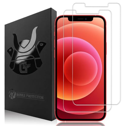 2 Pack Glass Screen Protector for iPhone 12 and 12 Pro | 9H Premium Tempered Glass, Lifetime Replacement, Ultra Clear, Scratch Resistant, Phone Case Compatible, Screen Saver - size: iPhone 12, 12 Pro