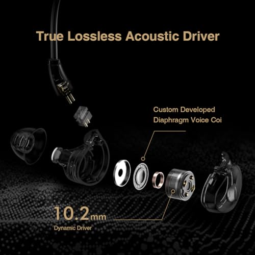 Questyle NHB12 Wired Earbud for iPhone with Headphone Amps [Apple MFi Certified] True Lossless in-Ear Earphones with Lightning Connector 192kHz Hi-Res Music IEM HiFi Stereo Audiophile Ear Buds