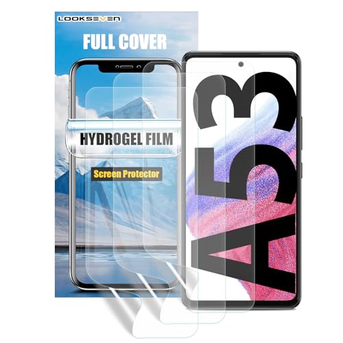 LOOKSEVEN 3 Pack Hydrogel Film For Samsung Galaxy A53 5G 6.5 inch - size: Galaxy A53 5G (6.5 inch)