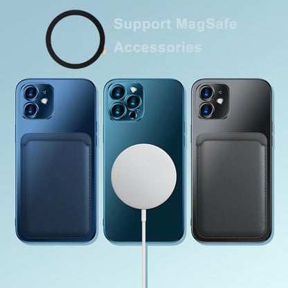 TENOC Universal Metal Ring Sticker for Magnetic Charger Compatible with iPhone/Samsung/Android All Cellphones, Magnetic Mount/Phone Holder Conversion Accessories, 3Pcs, Black - color: Black3