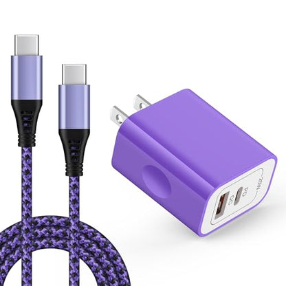 for Samsung Galaxy S26+ S26 Plus Ultra, Fast Phone Charger Block Box Plug - color: Purple