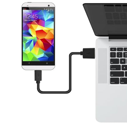 Short USB Type C Cable, 10 Pack 0.5FT USB 2.0 Cables Black