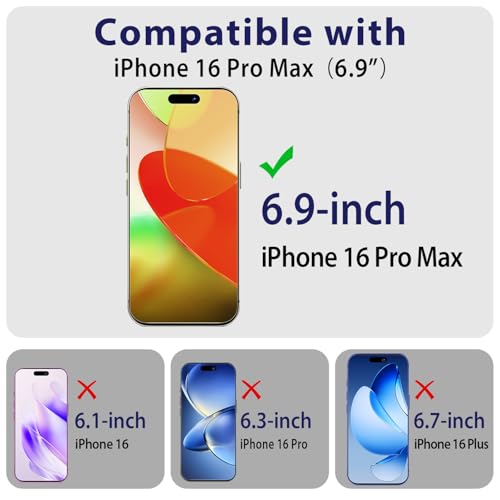 360 Degree Privacy Screen Protector for iPhone 16 Pro Max 6.9-Inch - size: iPhone 16 Pro Max