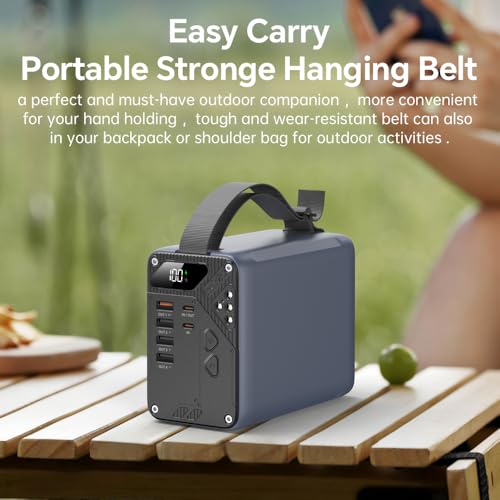 80000mAh High Capacity PD 30W Power Bank Fast Charging 22.5W Portable USB C Battery Packs with 5 Outputs & LCD Display Battery Bank for iPhone, Samsung, iPad ,Macbook & Outdoors Camping (GREY) - color: GREY