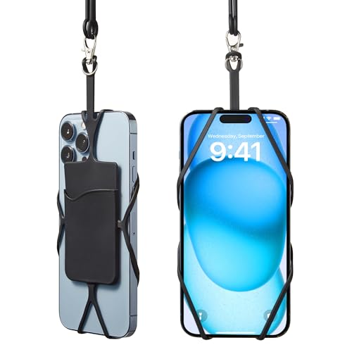 Kinizuxi 2 Packs Cell Phone Lanyard,Adjustable Neck Strap Phone Holder